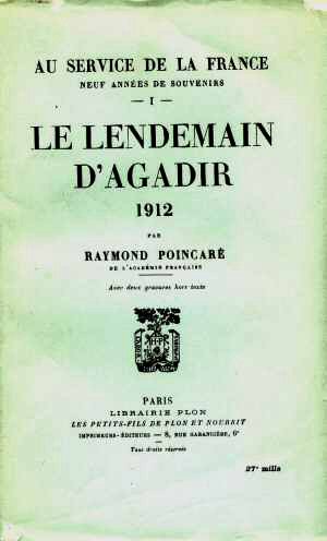 Au Service de la France T1 (R. Poincaré 1929 - Ed. 1929)